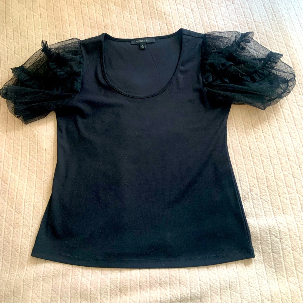 Black Puff Sleeve Blouse 🖤